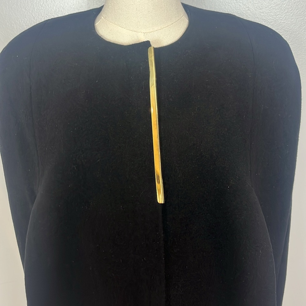 Malene Birger Graziano Black Wool Cape - Picture 5 of 17